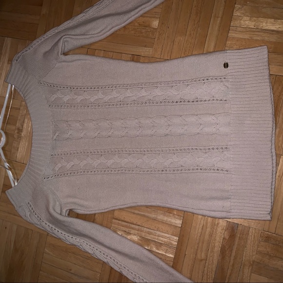 Beige long sleeve guess top - Picture 2 of 7